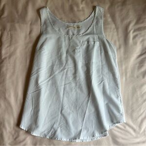 Faded Glory White Sleeveless Blouse - Size Small